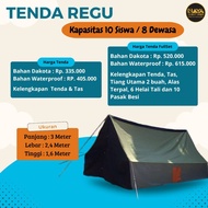 TENDA 10 Capacity Student Team Tent 8 Adult/s Camping Equipment