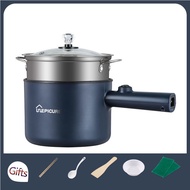 Electric Cooker Machine Household 1-2 People Hot Pot Multi Electric Rice Cooker Non-stick Pan 110-220V Single/Double Lay Green Single pot AU