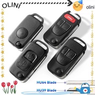 OLINI Remote Key , 1/2/3/4 Buttons Folding Car Key Cover, Durable HU39 HU64 Flip Fob  Shell for  Ben