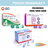 BD Pen Needle 4MM/5MM/8MM (100's/BOX)