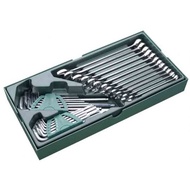 Sata 09906 Metric Combination Wrench and Hex Key Tray Set ID778837