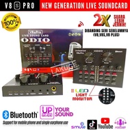 V8S Pro ODIO Live Soundcard Bluetooth USB Audio Mixer Live Broadcast .