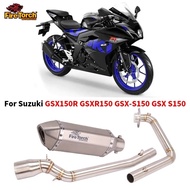 ☸For Suzuki GSX150R GSXR150 GSX-S150 GSX S150 Motorcycle GP Exhaust Full System Front Pipe Link C⚡