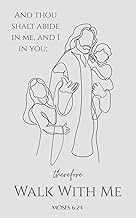 Walk With Me Journal Gray Color: 2026 LDS Youth Theme | Composition Notebook Planner | Cute Young Me