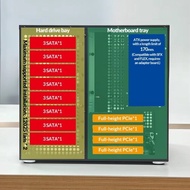 Sagittarius 8-Disk Cool Computer Chassis High-Performance ATX Gaming PC Cases USB On-Demand for Rack