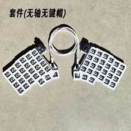 Silakka54 Split Wired Keyboard Rp2040zero Hot Swap Support Q คีย์บอร์ดไร้สายแบบแยกเป็นสองส่วนพร้อมสา