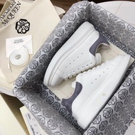 Alexander McQueen White Shoes Heightening Platform Thick-Soled Sneakers McQueen Heightening Shoes Mc