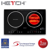 RM80 cashback 😍 HETCH 2 In 1 Induction + Halogen Cooker (1500w + 1600w)