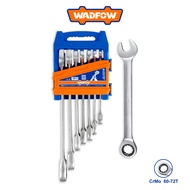 WADFOW 7 Pcs Ratchet Spanner Set, Size: 8mm, 10mm, 12mm, 13mm, 14mm, 17mm, 19mm, Fine Polished Cr-V 