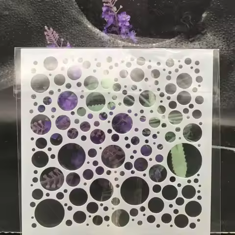 5.9inch Bubble Dot Circle DIY Craft Layering Stencils Painting Scrapbooking Stamping Embossing Album