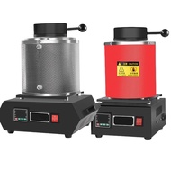 110V/220V Gold Melting Furnace 1500W Graphite Crucible for Gold Silver Copper Aluminum Melting Jewel