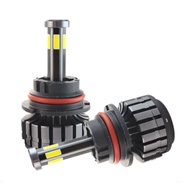 2PCS 6 Sides Original LED Headlights Car Headlamp H1 H11 H3 H4 H7 Car Lights 3-Color Waterproof 9005