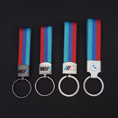 M Sport Styling Leather Car Emblem Key Fobs Key Chain for Bmw M Performance G30 G32 3 4 5 7 M3 M4 M5