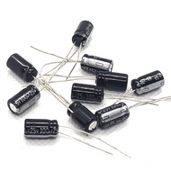 5PCS 100uF25V Electrolytic capacitor 100uF 25V size:5*11mm 25V 100uF capacitor 25V100uF