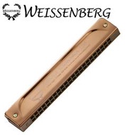 韋笙堡WEISSENBERG  特級款2205U-RG 22孔超輕合金複音口琴-玫瑰金