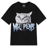 Mr Pen Is Cat Funny Meme T-Shirt Men Women Harajuku Clothing T-Shirts Summer Short-Sleeved Loose Cas