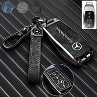 Alloy Car Key Case Key Holder for Mercedes Benz Maybach S580 A-B-C-M-Class-E-GLB-GLE-R-SL GLC200 GLB