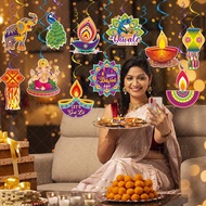 Diwali Spiral Hanging Charm Deepavali Festival Gift Deepavali Wall Decoration Streamers