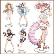 NS2 Puella Magi Madoka Magica Akemi Homura Tomoe Mami Acrylic material Sign UP Anime Model Toy Stands Plate Holder SN2