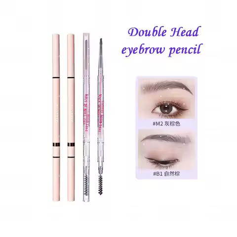FLORTTE Dual-Ended Extra Fine Eyebrow Pencil Mood Institute Eyebrow Pencil Pink Flower Blossom Bloss