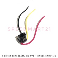 CABLE SOCKET PVC SEALBEAM SOCKET + SIDE CABLE