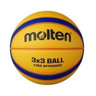 "必成體育" MOLTEN 3x3 籃球 合成皮籃球 三對三專用 3對3籃球 深溝 比賽級 B33T5000 室內籃球