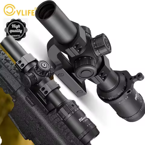 Rifle Scopes 1-8x24 LPVO Rifle Scope Cantilever Mount Illuminated Rangefinder Reticle Scope Second F
