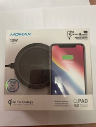 MOMAX Q. pad fast wireless charger 無線快速充電器 香港行貨 全新