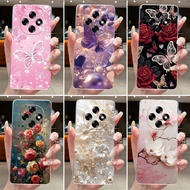For Oppo F31 Pro 5G Case Fashion Butterfly Flowers Clear Soft TPU Jelly Back Cover For Oppo F31 Pro 