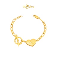 MASDORA 916 Gold Bracelet Rantai Tangan Emas ~ Amore Mio My Love Paperclip (EMAS 916/22K)