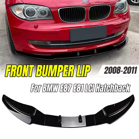 Front Bumper Lip Spoiler Kit for BMW 1 Series E87 E81 E82 E88 2008-2011 LCI Fits Base Model Trim (Wi