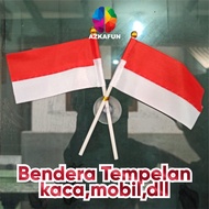 Bendera Tempelan kaca mobil - Bendera indonesia tempelan di kaca
