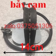 5chiếc bẫy chồn sóc bạc má14cmtặng kèm bàn đạp +nẫy gài +dây cáp buộc cạm