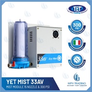 YET 33AV 300psi High Pressure Water Misting System Complete Set (15 Nozzles capacity)