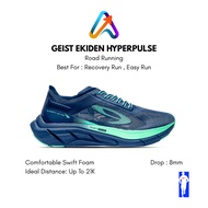 HIJAU 910 Nineten Geist Ekiden Hyperpulse Navy/ Teal Green Grey Recovery Run Running Shoes , Daily R