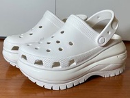 《代購中》光輪 白色 Crocs Mega Crush Clog 卡駱馳 克駱格 洞洞鞋 男 女 中性 厚底 鬆糕 沙灘鞋 涼鞋 拖鞋 全新