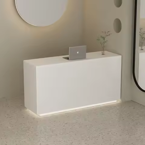 Italian Style Nail Salon Reception Desks Clothing Store Modern Beauty Salon Reception Desk Simplicit