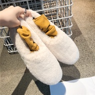 Fashion Women's Shoes 2025 Autumn Winter Axige Same Style Lamb Fur Outer Wear Plush Fur Shoes Single