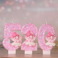 Angel Cupid Birthday Number Candle Cake Decorating Party Atmosphere Supplies
