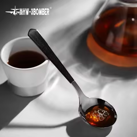 MHW-3BOMBER Bomber Barista Cup Measuring Spoon SCA Professional Coffee Stirring Spoon 304 Stainless 
