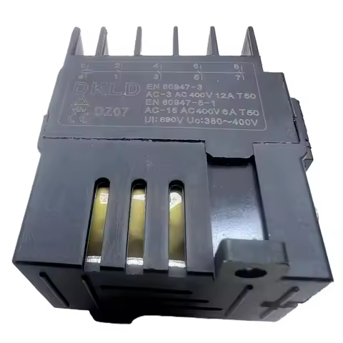 DKLD DZ07 10‑Pin Contact Module, AC‑3 12A 400V, Spare Contact Core for JD2 JD3 JD11 Electromagnetic 