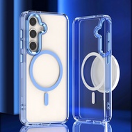 Ốp lưng trong suốt có nam châm cho Samsung Galaxy S24 23 22 FE S24 Plus S22 Ultra A54 A54 A34 A14 A2