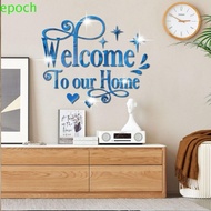 EPOCH English Alphabet Mirror Sticker, Letter Design DIY Acrylic Mirror Wall Sticker, Creative 3D Art Mural Self-Adhesive 3D Letter Signs Decal Home Decor