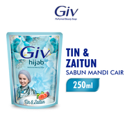 Giv Sabun Mandi Cair Tin & Zaitun Pouch 250ml
