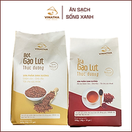 Combo Bột Gạo Lứt Thực Dưỡng Vinatha (21 gói 40gr) Và Trà Gạo Lứt Thực Dưỡng Vinatha (10 gói 50gr), 
