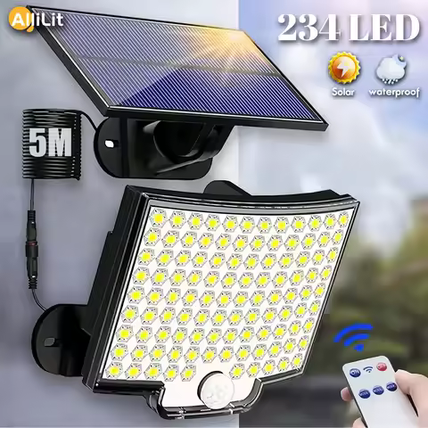 234LED Solar Lights Outdoor 3 Working Modes Super Bright Motion Sensor IP65 Waterproof Flood Wall Se