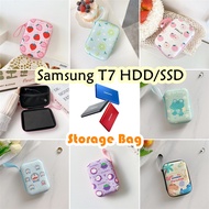 【New product】For Samsung T7 9.5x13.5cm HDD/SSD Hard Drive Storage Bag Innovative Cartoons Portable E
