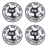 5PCS Wholesale Animal Embroidered Patch Animal Cat Fox Patch Iron On Patches For Clothing Thermoadhe