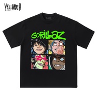 G0rll4zzzz Comic Musickaos band Black Thick Combed Cotton Y1