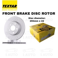 TEXTAR GERMANY FRONT BRAKE DISC ROTOR BMW F45 218i ACTIVE TOURER F46 216d GRAN TOURER